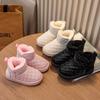 Winter Children Shoes Baby Girls Snow Boots Thick Plush Boys Casual Shoes Waterproof Anti Slip Outdoor Kids Boots Size 19-36