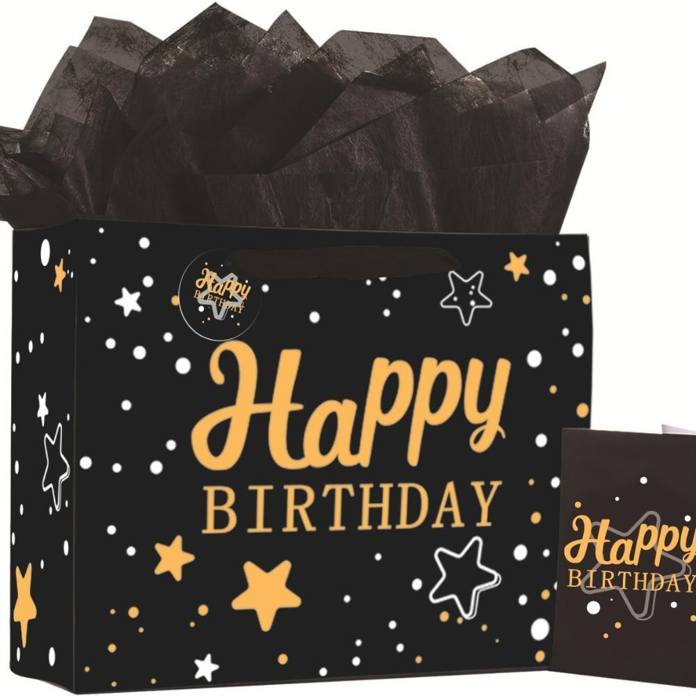 With Tissue Paper and Greeting Card Party Decoration Boxes Gift Boxes  for Birthday, Baby Shower