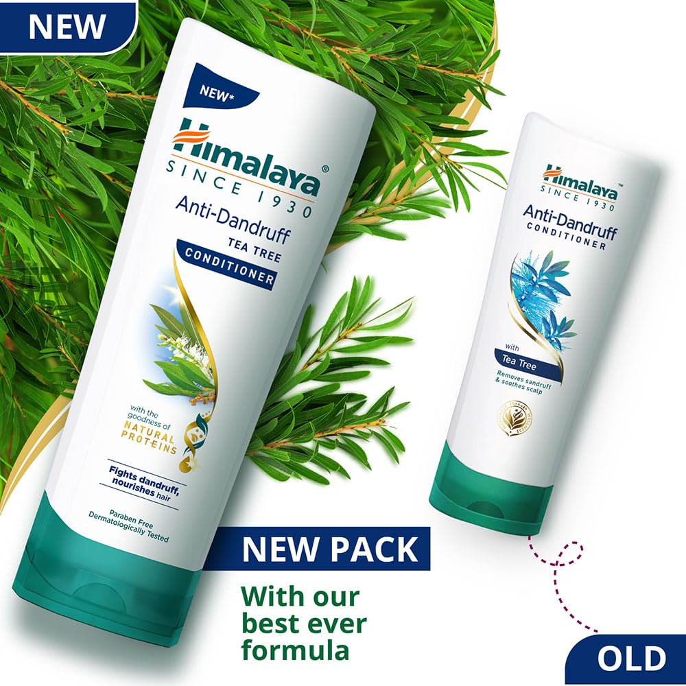 Himalaya Anti Dandruff Tea Tree Conditioner For All Hair Types 80ml – Nourishes, Smoothens, Reduces Breakage, Leaves Hair Soft And Healthy