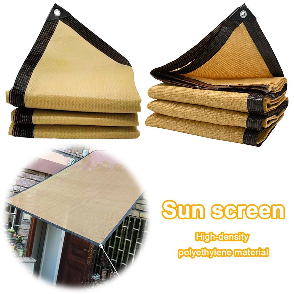 Sunshade Net Rectangle HDPE Shade Trap with Grommets Shade Canopy Mesh for Patio Lawn Garden Pergola Plants Greenhouse Sun Shade