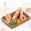 Handmade Wicker Storage Baskets Compact Bread Fruit Organizer for Everyday Use