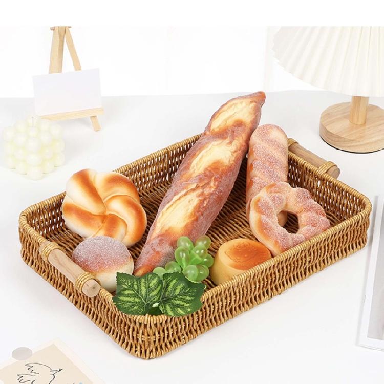 Handmade Wicker Storage Baskets Compact Bread Fruit Organizer for Everyday Use