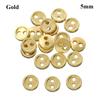 20Pz Bottoni Metallici per Bambole per Cucire Vestiti per Bambole Accessori Bottoni Rotondi Mini 3/4/5/6mm Per Fibbie Vestiti per Bambole Fai da Te 1/12 1/6