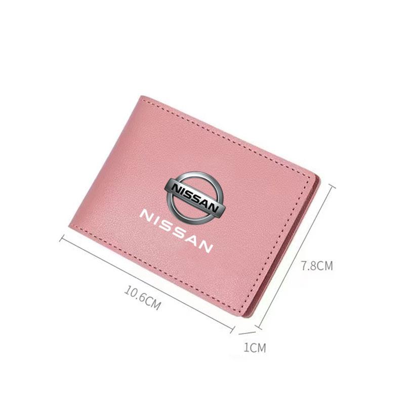 PU Leather Car Driving Documents Case Credit Card Holder for Nissan J10 X-Trail Qashqai Juke Leaf Micra NOTE Patrol Pulsar NISMOZ