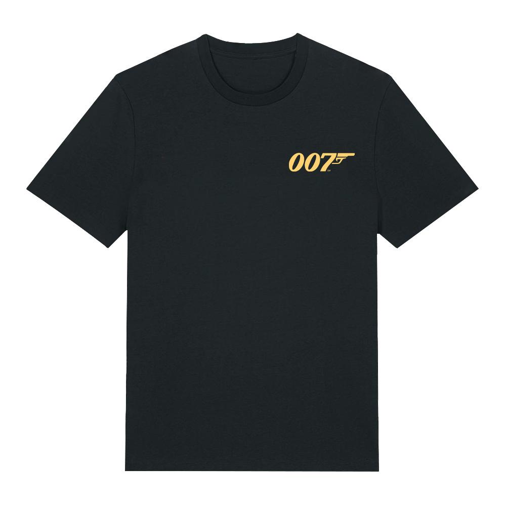 

007 Первый Свет Логотип Графическая Футболка Подарок Геймеру Футболка С Круглым Вырезом Принт Хлопок Уличная Одежда Повседневный Топ Унисекс Короткий Рукав Одежда XS чёрный