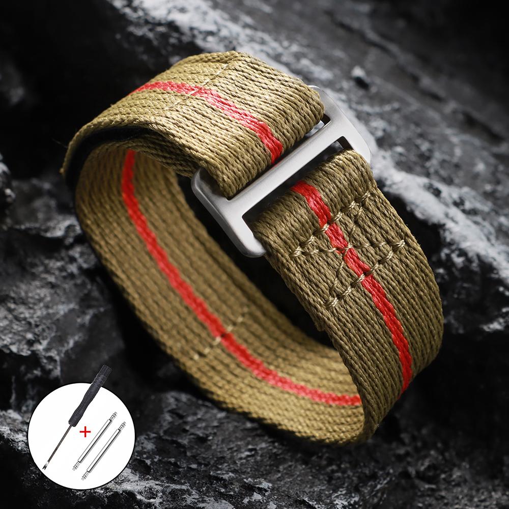 Nylon Strap 20mm 22mm for Seiko for Tudor Hook and Loop Fastener Watch Band for Men Military Waterproof Wrist Bracelet for Omega