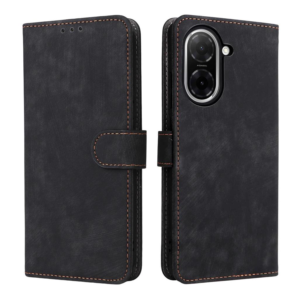 Leder-Flip-Cover für Redmi A5 4G, Xiaomi Poco C71, PU-Telefonhülle, Rundumschutz, stoßfest mit [RFID-Blockierung]