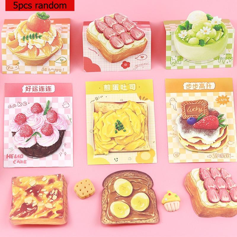 

Office School Supplies Kawai Bread Toast Sticky Notes Ins for High Looking Students with Personalized Creative N Times Lovely