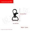 Zinc Alloy Fish Mouth Buckle for Dog Luggage, Shoulder Straps, Keychains, and Webbing.