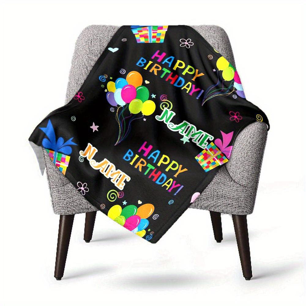 Happy Birthday Home Blankets Soft Lightweight Allseason Multipurpose Blanket For Picnics Couches Offices Beds Living Rooms Perfect Gift For Friends