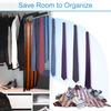 Resovo Belt Hanger for Closets, Holds up to 42 Belts, Belt Organizer with 14 Hooks, Durable Wood Belt Rack for Closet Organizer and Storage, Black, 1
