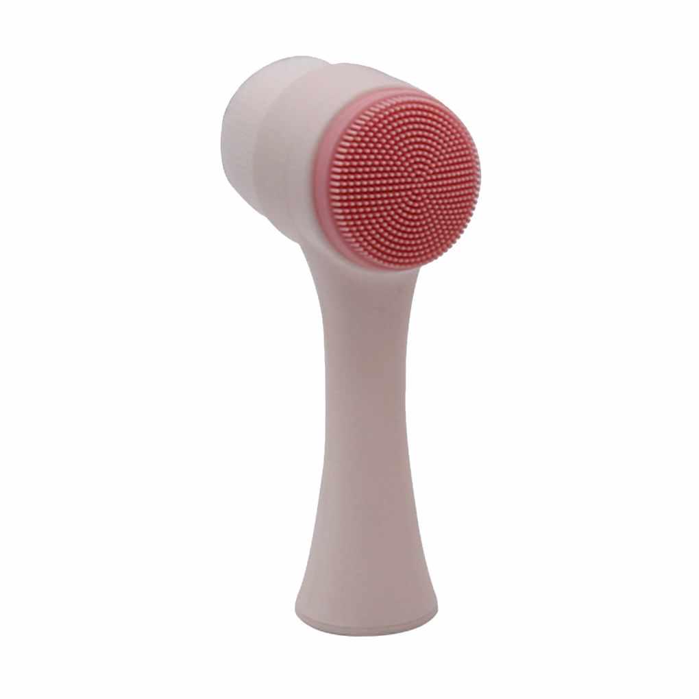 Tragbare Gesichtsreinigungsbürste 3D Doppelseitige Gesichtsmassage Hautpflege