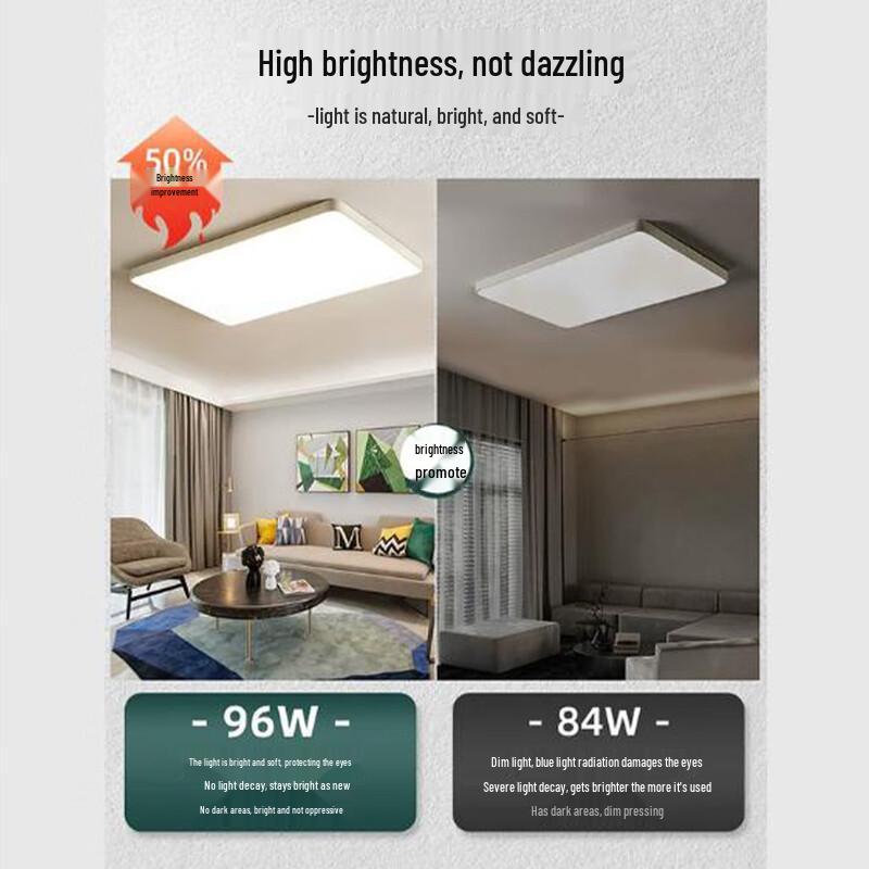 HEIXIE Modern Full-Spectrum Eye-Care LED Ceiling Light