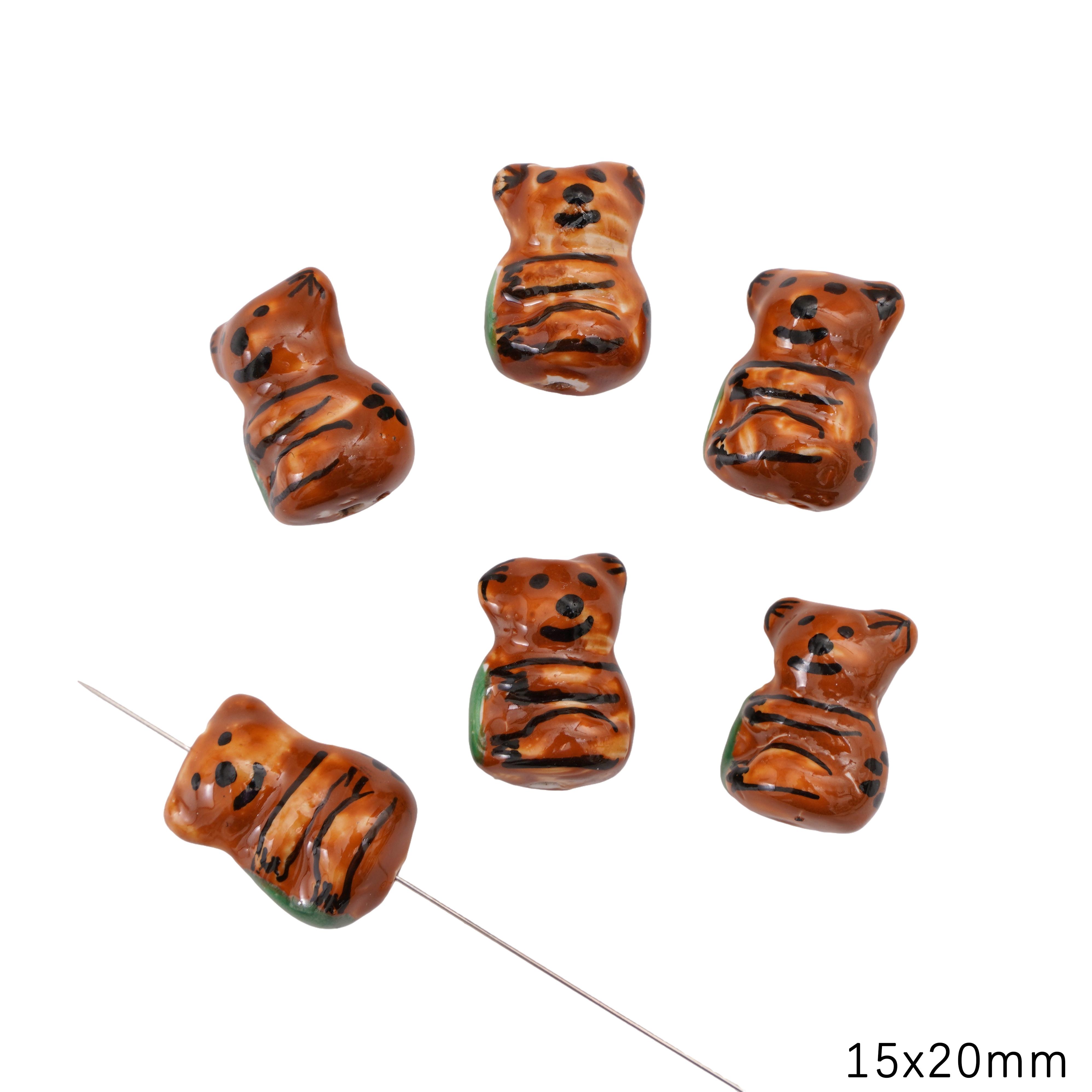 

Керамические расписанные вручную бусины для милых животных-подвесок для браслетов, ожерелий и ювелирных изделий своими руками Koala