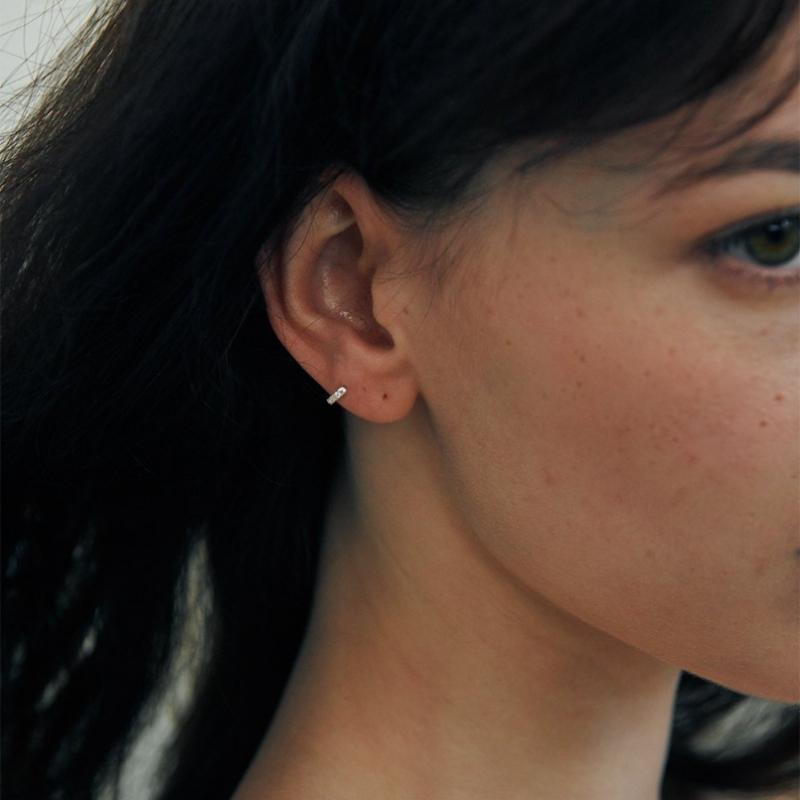 Verte Mini Dew Earring   Deux.silver.222