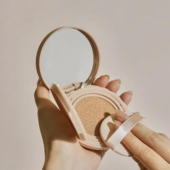 Ddim Luminous Skin Cushion Set [Composition: Main Product 15g (1 Built-in Puff) + Refill 15g (1 Built-in Puff)]