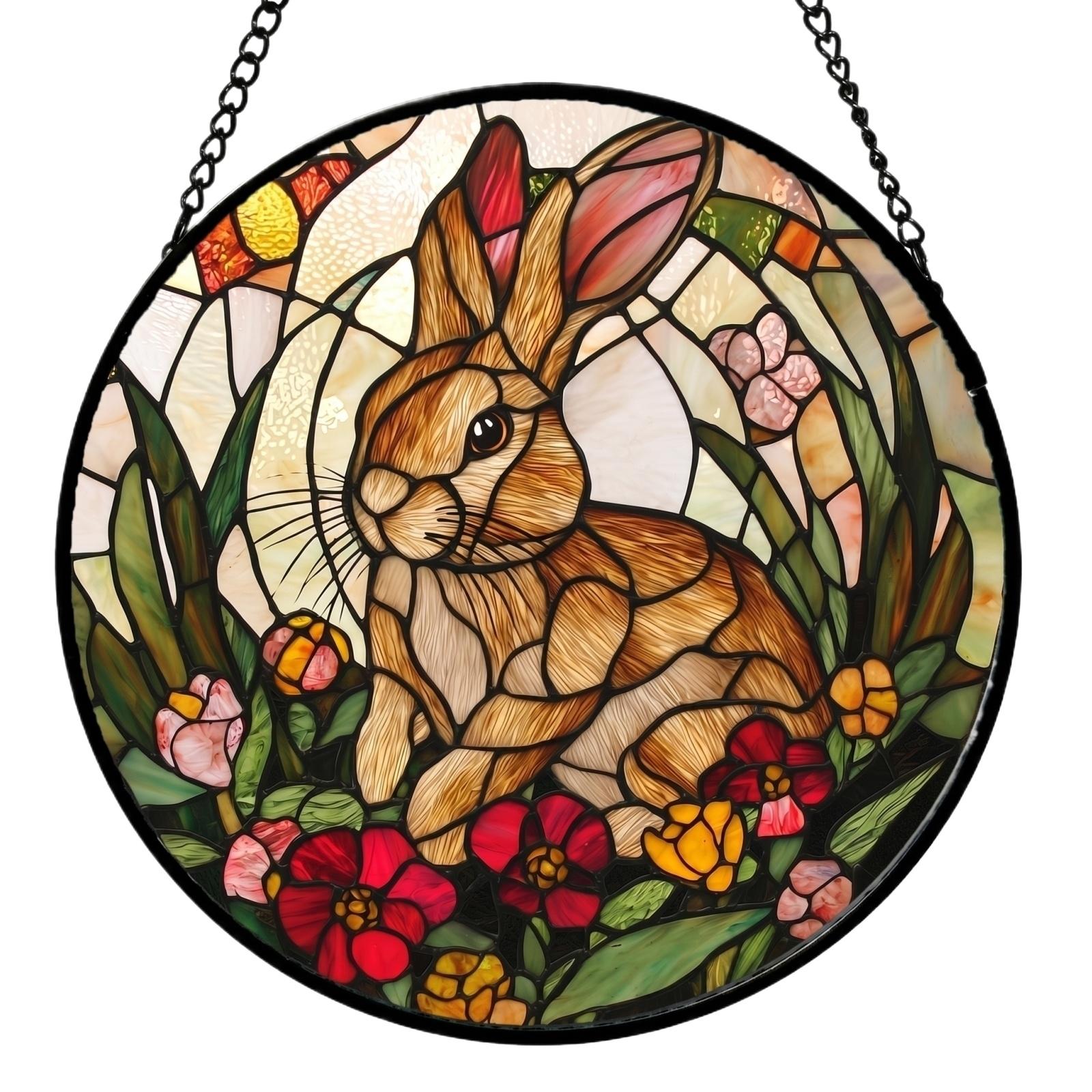 

Acrylic Puzzle Window Decoration, Creative Stained Glass Hanging Ornament, Assembleable Window Decoration, Fun DIY Puzzle Ornament, One Size
