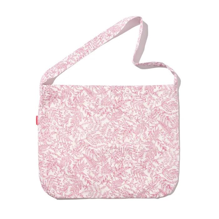 Flower Paisley Shoulder Eco Bag (Red)