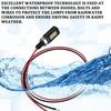 LED License Plate Light, Motorcycle License Plate Light, 2PCS 12V Waterproof Aluminum Housing Assembly, Super Bright White LED Bulb Tag Screw Lamp
