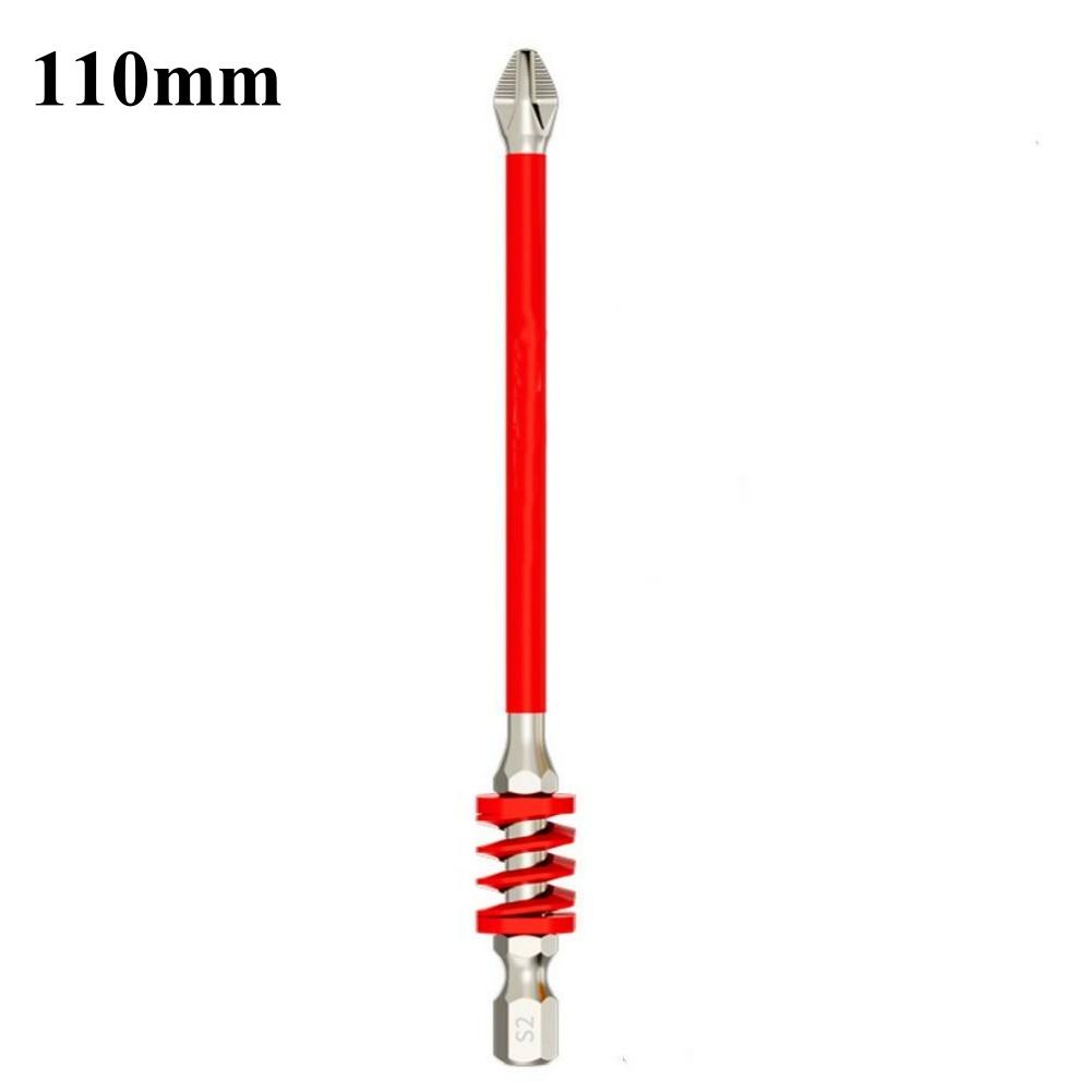 3Pcs Spring Screwdriver Bits Magnetic PH2 Driver Screw Anti-slip 60/90/110mm 1/4'' Hex Shank Drill Head Electric Repair Tool
