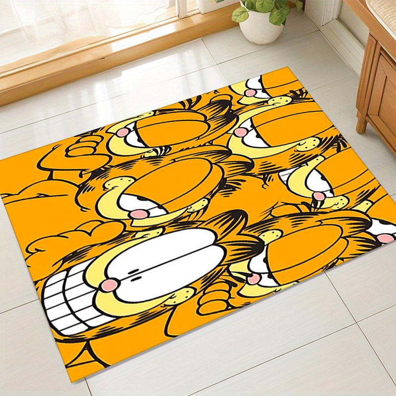 Garfield'S Many Faces Carpet For Playroom Bedroom Living Room Sofa Home Decorkids Game Area Rug Nonslip Floor Mat