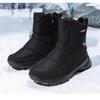 Men's winter fur one wool lining a stirrup warm cold lightweight hiking waterproof non-slip high-top mid-calf snow boots