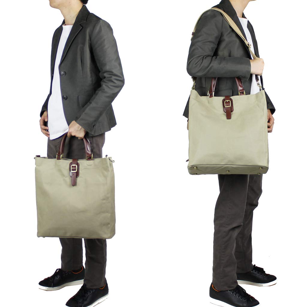 Lake Tote Bag 9 Canvas 130522 Beige [Silver Club] No. [13] -