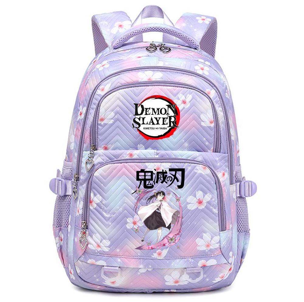 Anime Demon Slayer Printed Backpack Schoolbag Student Teenager Bookbag for Boy Girl Backpack Large Capacity Waterproof Travel Bag Mochila Rucksack