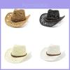 Summer Straw Hat For Men Women Breathable Sun Protection With Wide Brim For Outdoor Activities