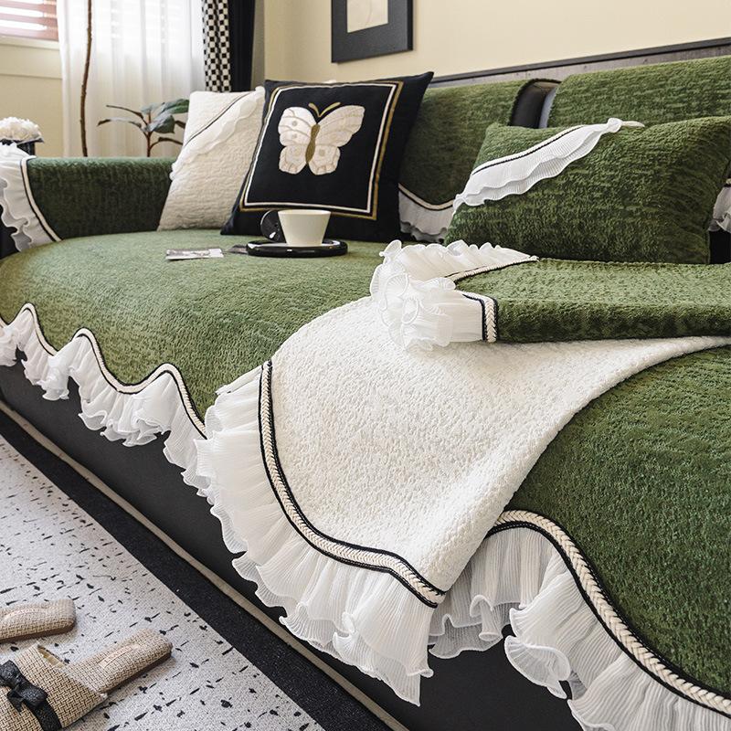 Waterproof Sofa Cover With Soft Inner Layer, Tailored Couch Cover And Stretch Sofa Slipcover For Chaise Units
