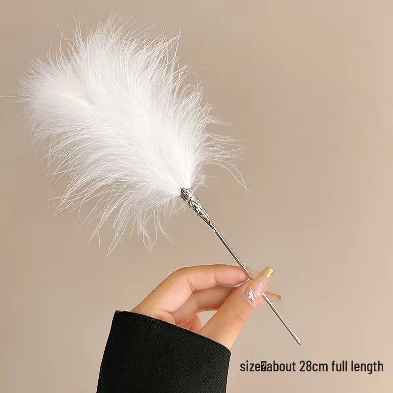 

Элегантная заколка для волос с перьями феи: Современный универсальный головной убор для женщин