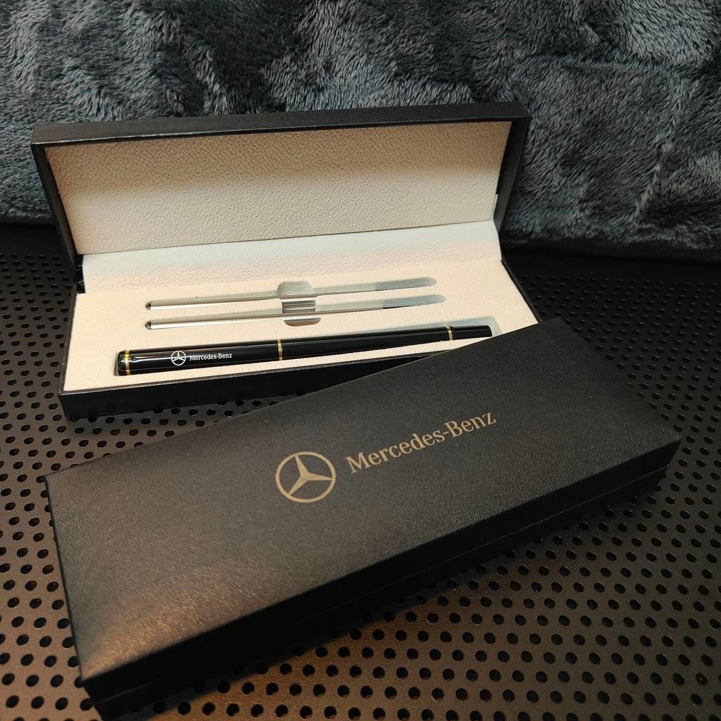 GLC GLB Gåvbox Förpackning Lyxiga Metallkulspetspennor Signaturpennor Biltillbehör För Mercedes Benz AMG W206 W204 W205 W212 W