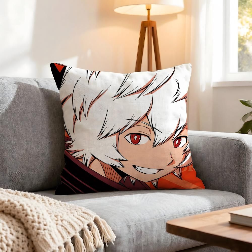 Anime World Trigger Cushion Cover 1Pcs Decorative Covers Soft Cushion Case For Sofa Couch Decor 40X40 45X45 Pillowcases