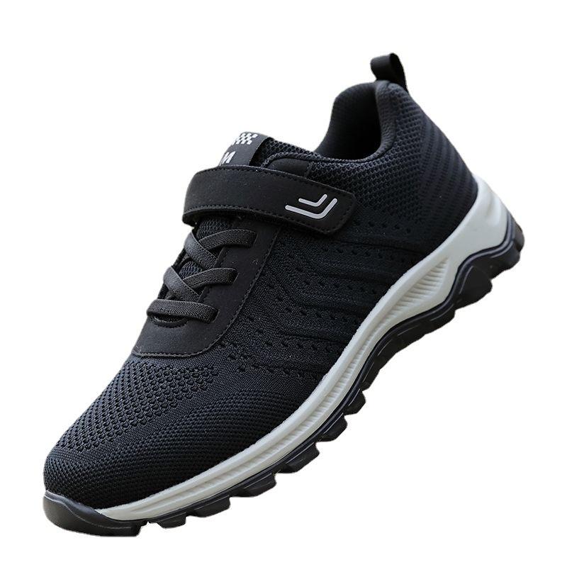 Genuine Elderly Shoes Spring and Autumn Soft Sole Non-slip Middle-aged and Elderly Casual Walking Shoes Mother Shoes Light and Comfortable S
