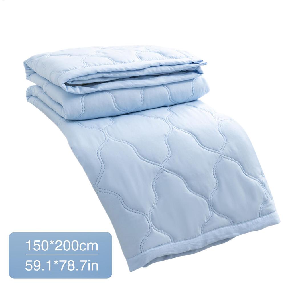 Kühlende Decke fürs Bett, seidige Klimadecke, leichte gekühlte Sommerdecke mit doppelseitigem kaltem und kühlendem Stoff