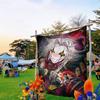 Amine De Freak Circus Pierrot Cartoon Vlag Wandkleed Banner Decoratie Huishouden Huisdecoratie