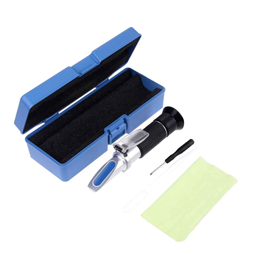 Portable 0-28% Salinity Refractometer Handheld Salt Water Tester Hydrometer Salinometer Saltwater Aquarium Salt Test with ATC