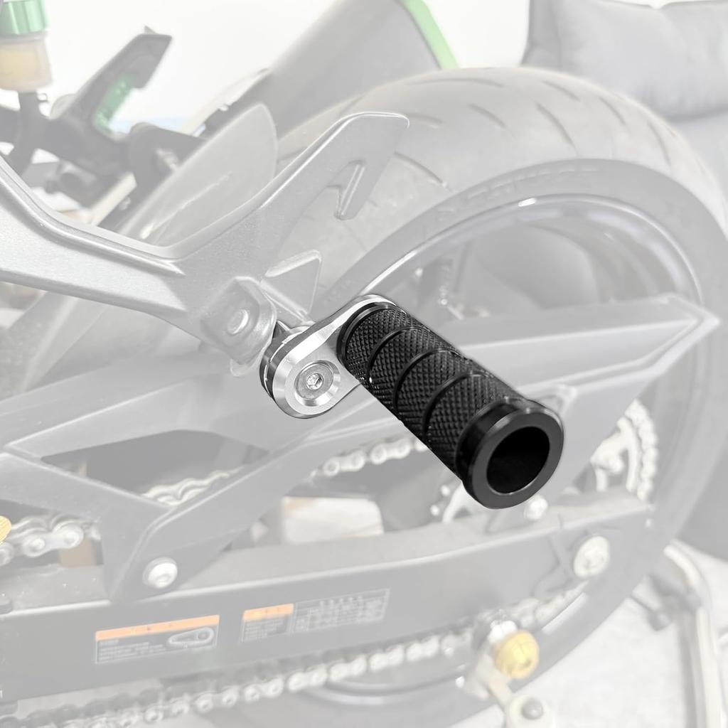 HRuizq Motorrad Aluminium Trittstufe Verstellbar Anti-Rutsch Mehrstufige Kombination Beifahrer Trittstufe