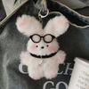 Fashion forward Plush Rabbit Keychain Bag Pendant Car Key Phone Charm Keyring
