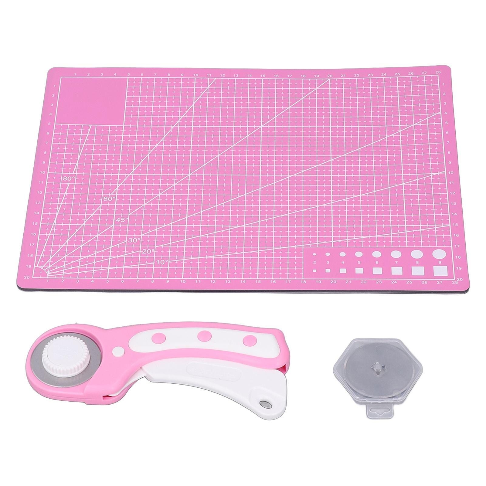 

Набор дисковых ножей с подложкой A4, фетровой сумкой и 5 сменными лезвиями, дисковый нож из нержавеющей стали 45 мм