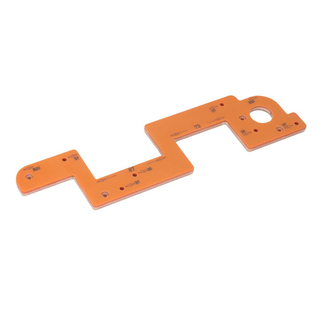 Handle Slotting Mold Arc Woodworking Grooving Auxiliary Tool Wardrobe Embedded U Shaped Groove Template