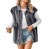 Women's Sleeveless Waistcoat Workwear Denim Vest All- Color Vest