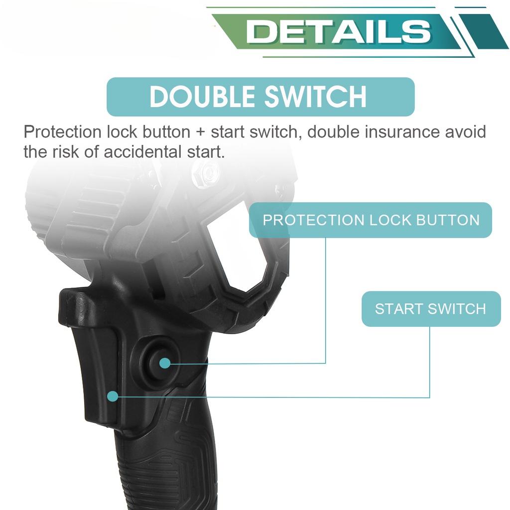 1200W 6 Inch Cordless ChainSaw Pruning Electric Saw Garden Tree Logging Trimming Saw Power Tool Gardening