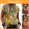 Women's Floral Print Short Sleeve Tops Featuring Soft Material For Ultimate Comfort