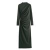 Fashion Wind Winter New Women's Clothing Silm Easiest for Match Ruched Decoration Midi Skirt Dress 4661301 529