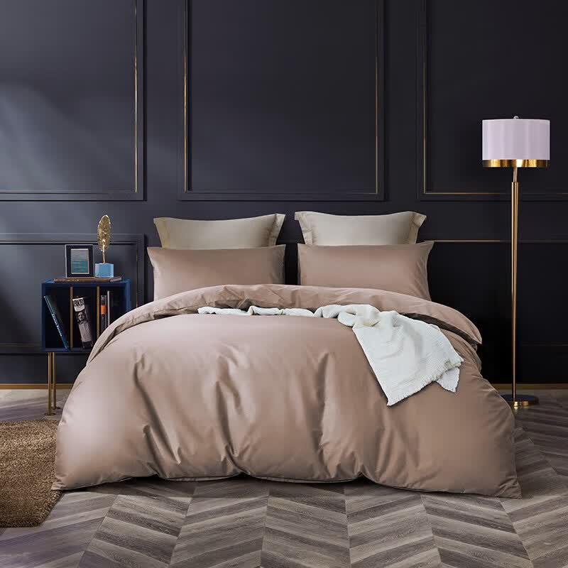 Luolai 60S Pure Cotton Sateen 4-Piece Bedding Set