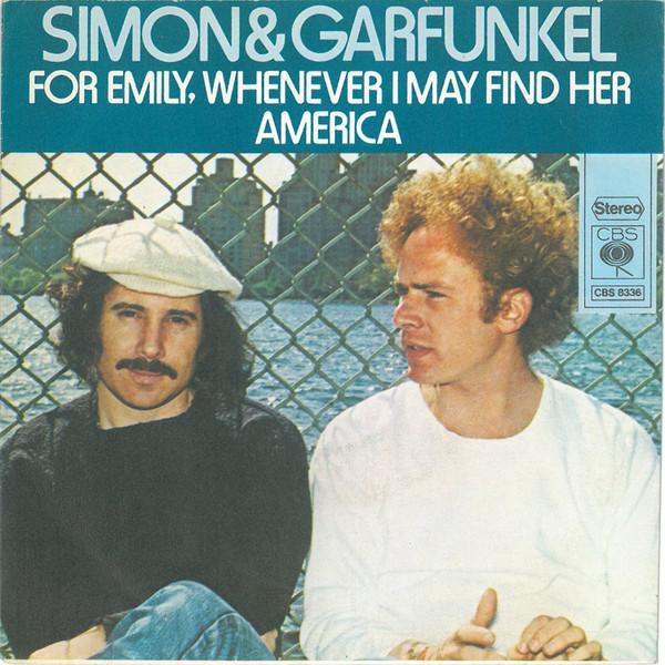 

7-дюймовая пластинка SIMON GARFUNKEL For Emily Whenever I May Find Her CBS8336 CBS 1972 Нидерланды Кантри/Фолк Б/у