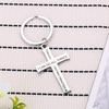 I Can Do All Things Cross Stainless Steel Keychain Inspirational Religious Design Fashion Bag Pendant Practical Gift