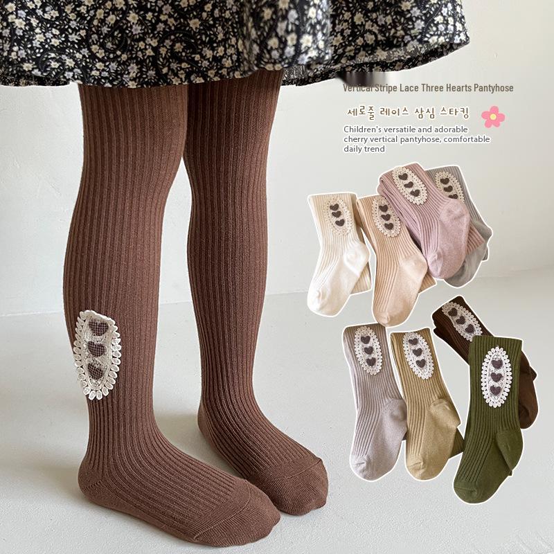 Minliu Autumn & Winter Candy Color Knitted Leggings for Girls - Baby Pants Outerwear & Tights Socks Combo