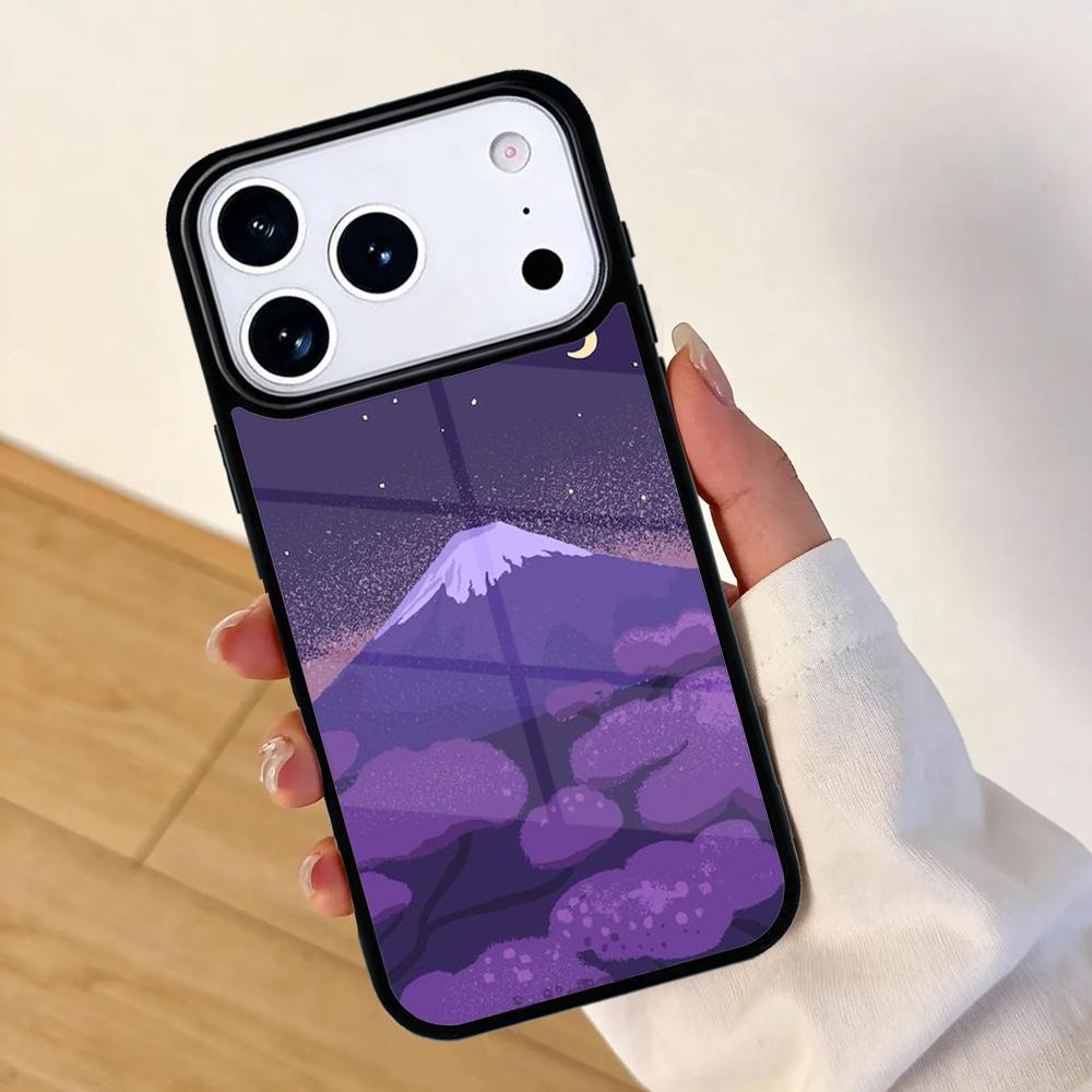 Japanese art Mount Fuji Mobile Phone Case for IPhone 17 AIR 16pro Max 15 14 13 12 11 Bumper Cover